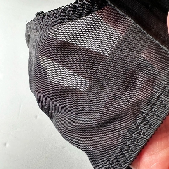 Bali Bra 42DD Black Satin Minimizer 3562 Underwire Non Padded Mesh Sides - Picture 9 of 13